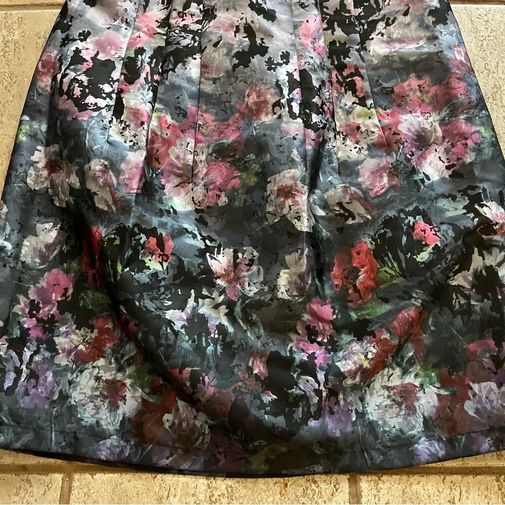 Soft Surroundings Maxi Skirt Petite Medium Floral Jacquard Dark Fairy Whimsigoth